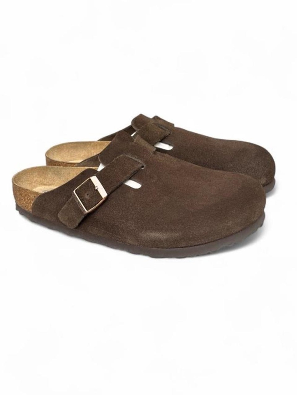 Birkenstock Boston Soft Footbed Mocha Brown Suede Clogs EU 40 Womens  9 Mens 7 R - Picture 4 of 8